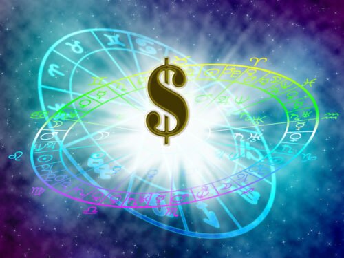 Zodiac Wheel with US Dollar Sign